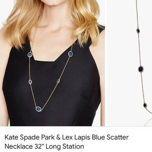 BNWT Kate Spade Lex Lapis Layering Necklace